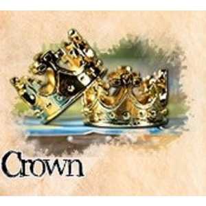 Player Token: Gold Color Crown In Metal Alloy (1)