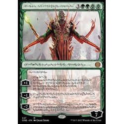 Magic löskort: Phyrexia: All Will Be One: Nissa, Ascended Animist (Phyrexian text) (Foil)