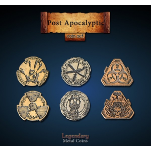 Metal Coins Post Apocalyptic (24 st)