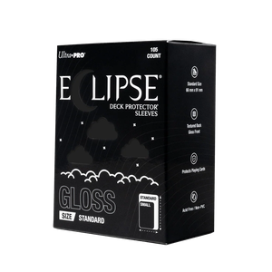 Card Sleeves Standard Gloss Eclipse Jet Black 66x91mm (105) (Ultra Pro)