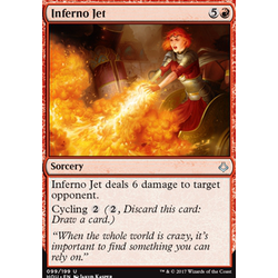 Magic löskort: Hour of Devastation: Inferno Jet (foil)