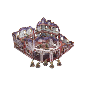 Pre-Painted WW2 Ostfront Stalingrad Univermag Right (UV-printed) (MDF)