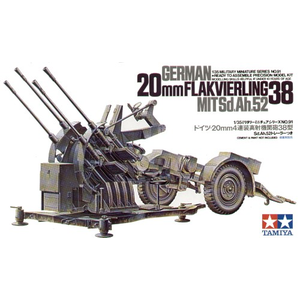 German 20mm Flakvierling 38 mit Sd.Ah. 52 1:35
