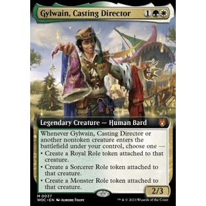 Magic löskort: Commander: Wilds of Eldraine: Gylwain, Casting Director (alternative art)