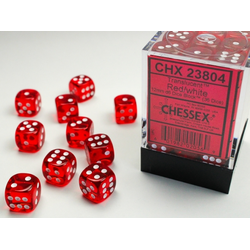 Translucent: Red/white (36-dice set)