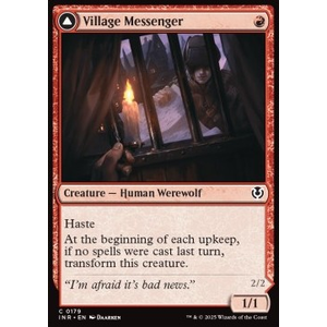 Magic löskort: Magic: Innistrad Remastered: Village Messenger // Moonrise Intruder