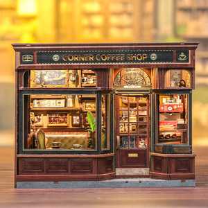 Miniature House: Corner Coffee Shop