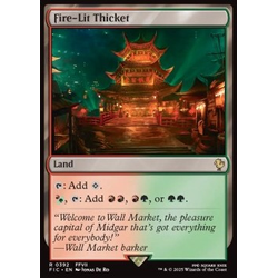 Magic löskort: Magic: The Gathering - FINAL FANTASY: Commander: Fire-Lit Thicket