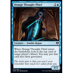 Magic löskort: Kaldheim: Draugr Thought-Thief (Foil)