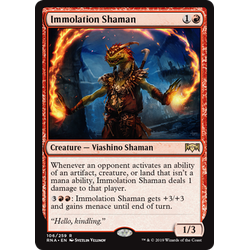 Magic löskort: Ravnica Allegiance: Immolation Shaman