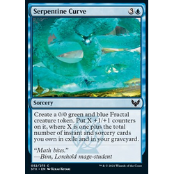 Magic Löskort: Strixhaven: School of Mages: Serpentine Curve
