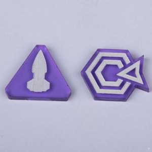Laserox Command & Control Tokens for Twilight Imperium (Orange)