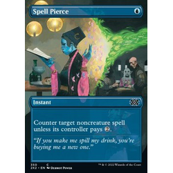 Magic löskort: Double Masters 2022: Spell Pierce (Alternative Art)