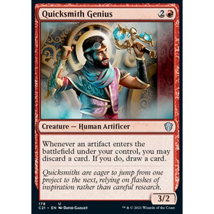 Magic Löskort: Commander: Strixhaven: Quicksmith Genius
