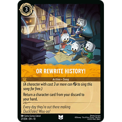 Lorcana Löskort: Whispers in the Well: Or Rewrite History!