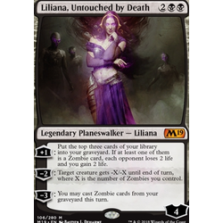 Magic löskort: Core Set 2019: Liliana, Untouched by Death