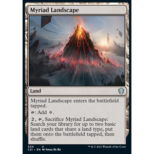 Magic Löskort: Commander: Strixhaven: Myriad Landscape