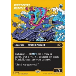 Magic löskort: Magic: Aetherdrift: Mindspring Merfolk (alternative art) (Foil)