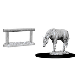 Pathfinder Deep Cuts (unpainted): Horse & Hitch