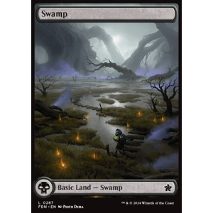 Magic löskort: Magic: The Gathering Foundations: Swamp (v.2) (Foil)