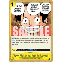 One Piece Löskort: Carrying on his Will: The One Who Is the Most Free ate King!!!