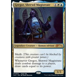 Magic löskort: Universes Within: Gregor, Shrewd Magistrate