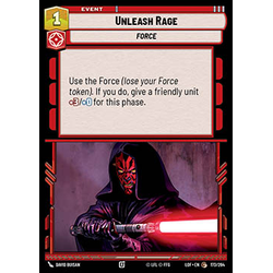 Star Wars: Unlimited Löskort: Legends of the Force: Unleash Rage