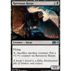 Magic löskort: Core Set 2019: Ravenous Harpy