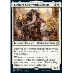 Magic Löskort: Commander: Strixhaven: Losheel, Clockwork Scholar