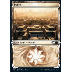 Magic löskort: Core Set 2021: Plains (alternative art) (Foil)