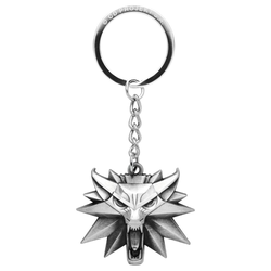 The Witcher 3 Wolf Medallion Keychain