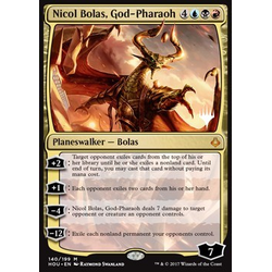 Magic löskort: Hour of Devastation: Nicol Bolas, God-Pharaoh (Promo)