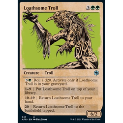 Magic löskort: Adventures in the Forgotten Realms: Loathsome Troll (alternative art)