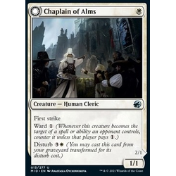 Magic löskort: Innistrad: Midnight Hunt: Chaplain of Alms // Chapel Shieldgeist (foil)