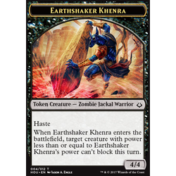 Magic löskort: Hour of Devastation: Earthshaker Khenra Token