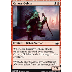 Magic löskort: Guilds of Ravnica: Ornery Goblin