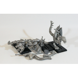 Dark Elves: Cold One Knights (3st, Metall)