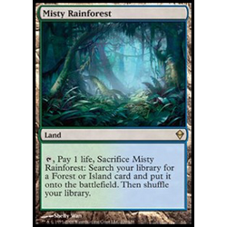 Magic löskort: Zendikar: Misty Rainforest