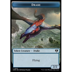 Magic löskort: Commander Masters: Drake Token (U 2/2) // Eldrazi Token (C 10/10)
