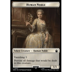 Magic löskort: Universes Beyond: Doctor Who: Human Noble Token (W 1/1) // Clue Token