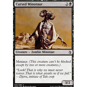 Magic löskort: Amonkhet: Cursed Minotaur