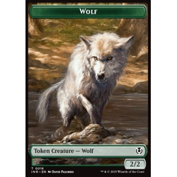 Magic löskort: Magic: Innistrad Remastered: Wolf Token (G 2/2) // Arlinn, Embraced by the Moon Emblem