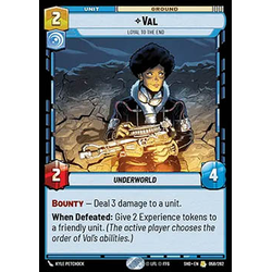 Star Wars: Unlimited Löskort: Shadows of the Galaxy: Val, Loyal to the End