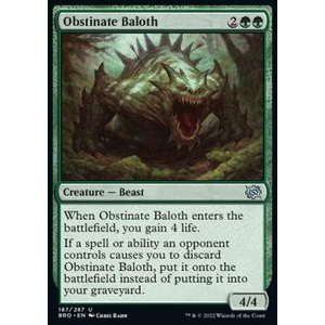 Magic löskort: The Brothers' War: Obstinate Baloth