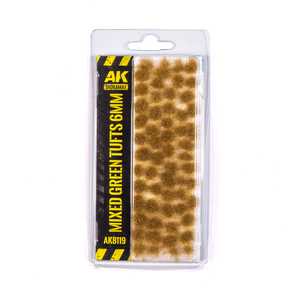 Diorama Tufts: Mixed Green 6mm