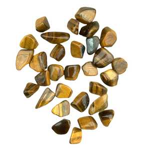 Gaming Stones: Small African Tumble Stones - Golden Tiger Eye (24)