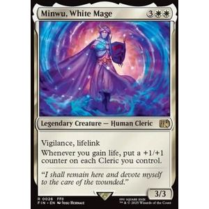 Magic löskort: Magic: The Gathering - FINAL FANTASY: Minwu, White Mage