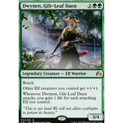 Magic löskort: Origins: Dwynen, Gilt-Leaf Daen (Foil)