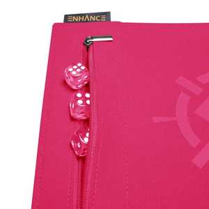 Enhance Gaming: Roll on a Scroll Dice Rolling Mat & 12xD6 Dice - Pink