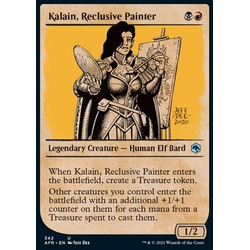 Magic löskort: Adventures in the Forgotten Realms: Kalain, Reclusive Painter (alternative art)